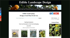 Desktop Screenshot of edible-landscape-design.com