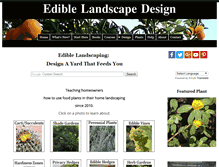Tablet Screenshot of edible-landscape-design.com